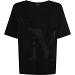 Schwarze Monari Rundhals-Ausschnitt T-Shirts aus Jersey für Damen Größe L 