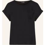 Schwarze Monari Shirts mit Tasche aus Jersey für Damen Größe L 
