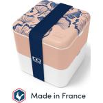 Monbento Large Bento Box MB Square Ginkgo with Compartments Made in France - Leakproof Lunch Box for Work/Sch, Lunchbox