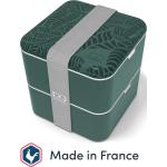 Monbento Large Bento Box MB Square Jungle with Compartments Made in France - Leakproof Lunch Box for Work/Sch, Lunchbox