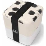 Monbento MB Square Graphic Plume Bento Box mit Feder Muster - Made in France - große Brotdose groß, Lunchbox