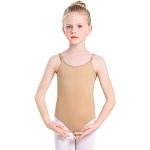 Monbessi Body Ballett Mädchen Turnanzug Nude Nahtlose Ballettanzug Tanzen Unterwäsche für Kinder und Erwachsene (M (Höhe: 140-150cm, 8-14 Jahre))