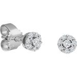 Silberne Moncara Diamant Ohrringe aus Weißgold mit Diamant für Damen 