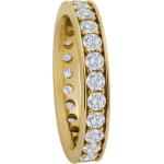 MONCARA Damen Ring, 585 Gold mit 23 Diamanten, zus. ca. 1,50 Karat, gold, 58