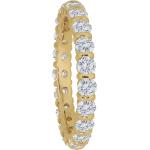 MONCARA Damen Ring, 585er Gold mit Diamanten, zus. ca. 2,00 Karat, silber, 58