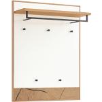 Hellbraune Moderne MONDO Möbel - Wandgarderoben & Hängegarderoben aus Holz Breite 100-150cm, Höhe 100-150cm, Tiefe 0-50cm 