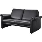 Schwarze MONDO Möbel - Federkern Sofas aus Leder Breite 150-200cm, Höhe 150-200cm, Tiefe 50-100cm 
