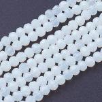 Weiße Runde Bettelarmbänder & Sammelarmbänder aus Kristall 60-teilig 
