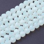 Weiße Runde Bettelarmbänder & Sammelarmbänder aus Kristall 50-teilig 