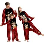 Pyjamas lang mit Weihnachts-Motiv für Damen Größe 4 XL Weihnachten für den für den Winter 