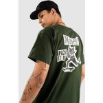 Reduzierte Grüne Skater T-Shirts mit Skater-Motiv aus Baumwolle für Herren Größe M 