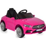 Moni Kinder Elektroauto Mercedes Benz CLS 350 Kunststoffräder Musik Scheinwerfer pink