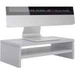 Hellgraue CARO-Möbel Monitorständer & Monitorhalterungen Breite 0-50cm, Höhe 0-50cm, Tiefe 0-50cm 