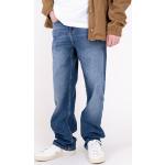 Blaue Loose Fit Monkee Genes Vegane Nachhaltige Baggy Jeans & Loose Fit Jeans mit Reißverschluss aus Baumwolle für Herren 