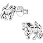 Silberne Pferde Ohrringe mit Pferdemotiv aus Silber für Damen 