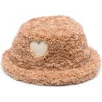 Monnalisa, Beiger Hut mit Herz-Patch Beige, Damen, Größe: 50 CM
