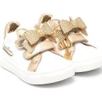 Monnalisa Sneakers mit kristallverzierter Schleife - Weiß