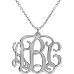 Silberne Elegante Namensketten aus Silber für Damen 