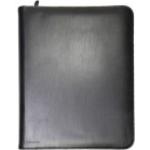 Schwarze Monolith Bürobedarf Konferenzmappen & Ringbuchmappen mit Reißverschluss DIN A4 aus Leder mit Laptopfach 
