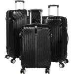 ABS Kofferset 3-teilig Palma : schwarz Farbe: schwarz