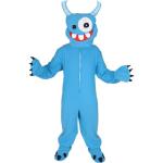 Monster blau Einheitsgrösse L - XL Kostüm Faschig Karneval Maskottchen Halloween