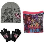 Graue Mütze Schal Handschuh Sets für Kinder für Mädchen für den für den Winter 