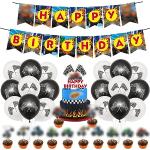 Deko Blaze Monstermaschine - simyron Hot Wheels Geburtstag Party Dekorationen, Geburtstag Luftballons, Kinder Geburtstag Party Dekoration Supplies (32 Stücke）