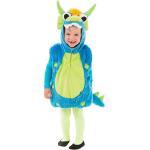 Grüne Gepunktete Ärmellose Buttinette Monster-Kostüme aus Nicki für Kinder Größe 110 