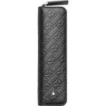 Schwarze Elegante Montblanc Laptoptaschen & Notebooktaschen mit Reißverschluss aus Rindsleder 