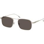 Silberne Montblanc Quadratische Sonnenbrillen mit Sehstärke aus Metall für Herren 