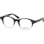 Schwarze Montblanc Runde Kunststoffbrillen für Herren 
