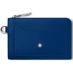 Blaue Montblanc Herrenschlüsseletuis & Herrenschlüsseltaschen aus Kalbsleder 