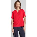 Rote Unifarbene MONTEGO V-Ausschnitt Blusenshirts & Schlusen aus Viskose für Damen Größe S 