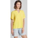 Gelbe MONTEGO V-Ausschnitt Blusenshirts & Schlusen aus Viskose für Damen Größe XL 
