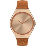 Montre Femme Swatch Brown Quilted Collection Skin Irony