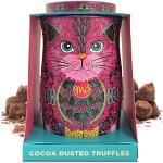 Monty Bojangles Choccy Scoffy Cat Tin | Mit Kakao bestäubte Schokoladentrüffel, Rosa Perserkatze – 135 g (Persian Pink)