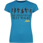 Monty Python T-Shirt - Ministry of Silly Walks - M - für Damen - Größe M - blau - Lizenzierter Fanartikel