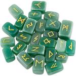 Grüne Runde Edelsteine & Trommelsteine aus Kristall 25-teilig 