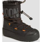Reduzierte Schwarze Moon Boot Bio Kinderstiefel mit Schnürsenkel aus Leder Größe 34 für den für den Winter 