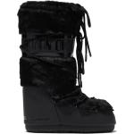Moonboot - Après-Ski Stiefel mit Kunstfell - Moon Boot Classic Faux Fur Black für Damen - Größe 39-41 - schwarz