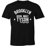MoonWorks Herren T-Shirt Brooklyn New York Iron Mike Tyson Boxing Gym Fun-Shirt schwarz 3XL
