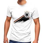 Weiße Europameisterschaft Deutschland T-Shirts mit Vogel-Motiv aus Baumwolle für Herren Größe 4 XL 