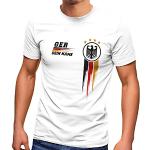 Weiße Europameisterschaft Deutschland T-Shirts aus Baumwolle für Herren Größe 4 XL 