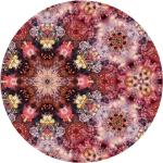 Pinke Moderne Runde Runde Teppiche 250 cm aus Polyamid 