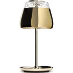 Goldene Designer Tischlampen glänzend aus Glas 