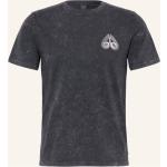 Schwarze Batik Moose Knuckles T-Shirts aus Baumwolle für Herren Übergrößen 