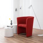 Rote Mooved Sinclair Lounge Sessel aus Kunstleder Breite 50-100cm, Höhe 50-100cm, Tiefe 50-100cm 
