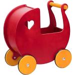 Rote Moover Nostalgie Puppenwagen aus Holz 5-teilig 