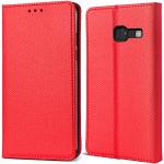 Rote Samsung Galaxy A5 Hüllen Art: Flip Cases mit Bildern aus Leder kratzfest 