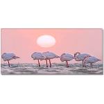 Rosa Moderne Duschmatten & Duscheinlagen mit Flamingo-Motiv aus Holz 
